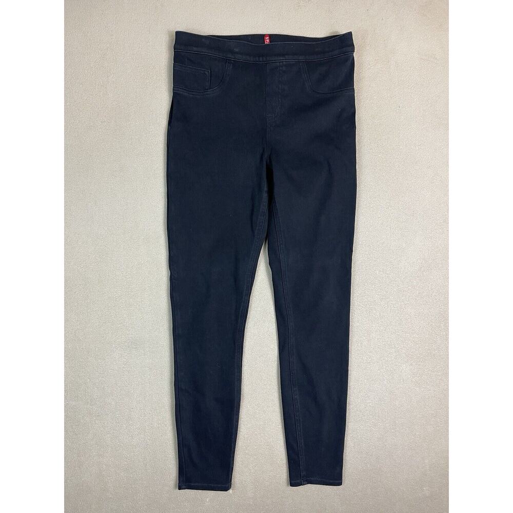 Spanx Jeans Women Medium Black Jean-ish Ankle Leggings Pull On Stretch Adult